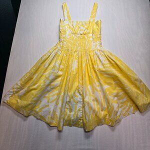 Suzi Chin Lined Cotton Halter Dress Size 6 Feminine Coquette Cottagecore